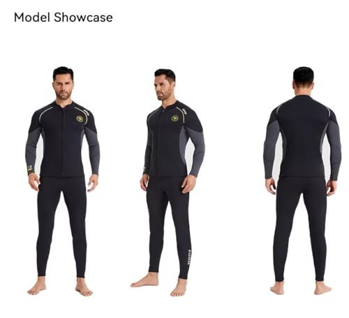 Top Muta per Uomo, 3mm Giacca Muta in Neoprene
