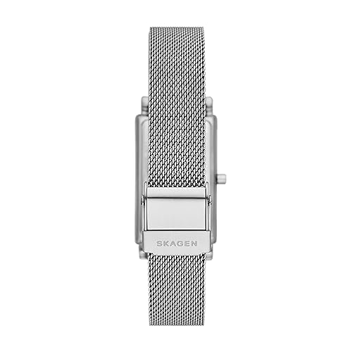 Image of Skagen Hagen Lille Rectangular Stainless Steel Watch for Women