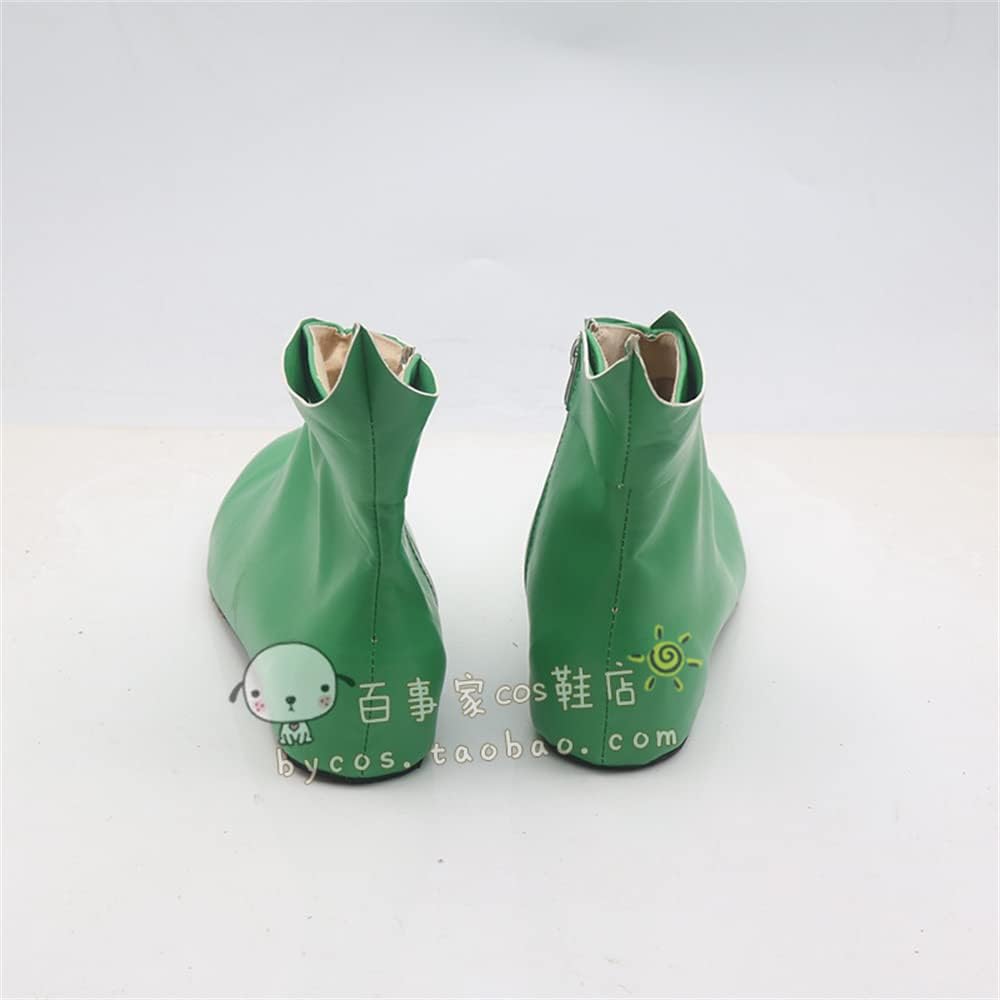 Bright Green Ankle Cosplay Shoes Men Women Hero Style Role Play Footwear for Halloween Comic Con Costume