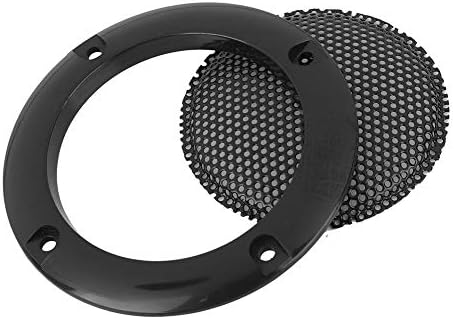 2 Inch Speaker Cover, Bewinner Speaker Decorative Steel Mesh Circle Car Speaker Protective Mesh Cover Provide Protection for Speakers Car Speakers Outdoor(black)
