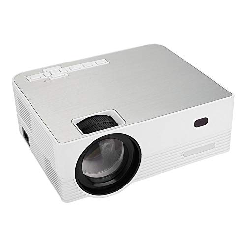 Q6 Mini tragbarer LED Projektor, 4,3 Zoll 1080P Smart HD Home Office Fernseher, integrierte hochwertige Stereolautsprecher / -heizkörper mit