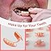 VOXXC Dentures Fake Teeth DIY Kit Easy and Convenient DIY Fake Teeth Repair Missing Teeth or DIY Full Denture Kit Fake Teeth Top and Bottom Temporary Fake Teeth-C3