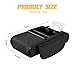 Zpana Car Center Console Armrest Pillow, Memory Foam Leather 4 in 1 Vehicle Arm Rest Cover with Tissue Box 2 Side Storage Bag Cup & Phone Holder, Auto Armrest Cushion, Universal Fit (Black)