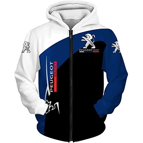 XINLV Sweat Capuche Homme P-Eug.eot - Sweats Capuche avec Poche Capuche Manches Longues pour Unisexe, Pull Capuche Sweat Dcontract Classique Blue Bleu M/Medium