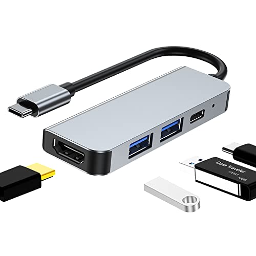 Elegante e portatile: l'adattatore multiporta hub USB di piccole dimensioni e leggero, portatile, puoi portarlo sempre e ovunque. Questo adattatore è ideale per casa, ufficio e viaggi d'affari.