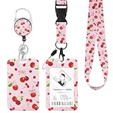 Fycyko Porte Badge avec Ruban Enrouleur, Porte Badge Tour de Cou Motif...