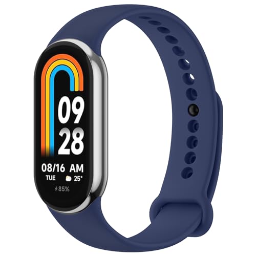 Image of Vanjua Watch Strap for Xiaomi Smart Band 10 /9 /8, Soft Silicone Adjustable Sport Wrist Band for Xiaomi Mi Band 8 /9 /10 Smart Watch (No Watch)