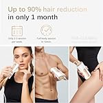 Laser Hair Removal, IPL Laser Hair Removal Device for Women & Men, Safe at-Home Nearly Painless 45°F Ice-Cooling Contact, Long-Lasting Result for Full Body & Face, Off-White - Image 4
