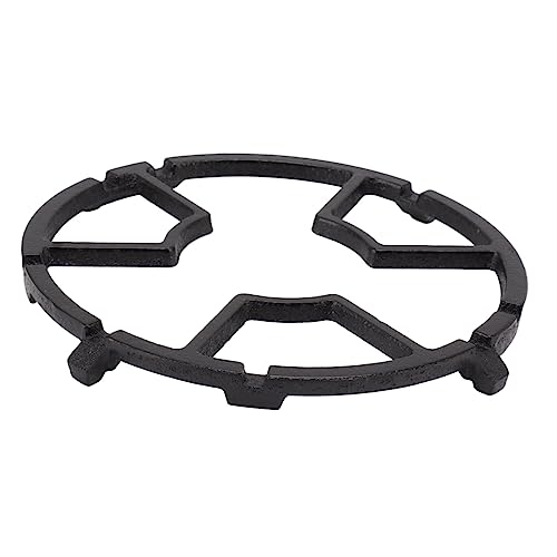 Rack de fogão a gás, anel de wok de ferro fundido estável antiderrapante seguro durável para panela