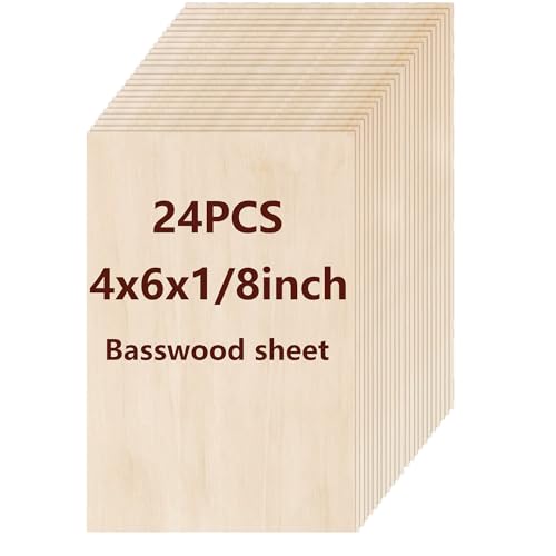 Basswood Sheets 24 Pack,4