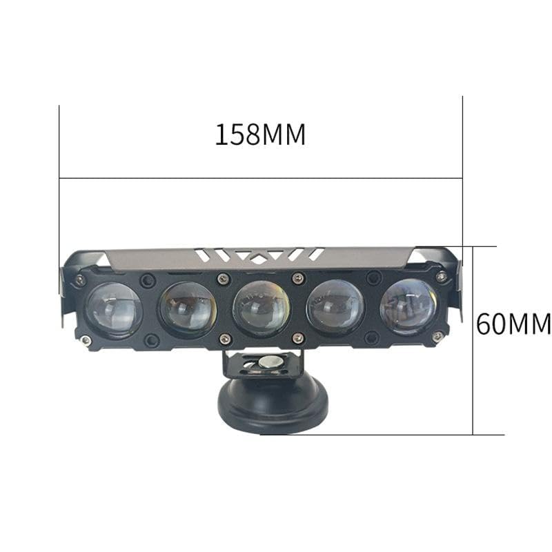 Image of 30W LED Auxiliary Light 5 Lens, Yellow White Beam, 4 Modes Flashing Fog Lamp for Bike & Car