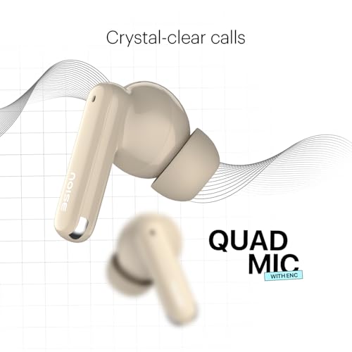 Image of Noise Buds Nuvo in-Ear Truly Wireless Earbuds with 40H of Playtime, Quad mic ENC, Dual Device Pairing, 12mm Driver, BT v5.3 (Ice Blue)