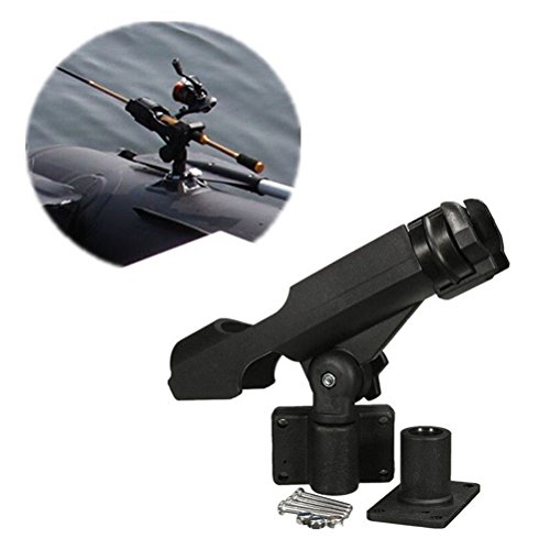 image for WINOMO Fishing Rod Holder Rotatable Fishing Bracket with Screws for Bo