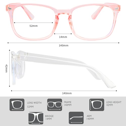 Image of YGAUZ Blue Light Glasses - Clear, Black, Men's & Women's Styles