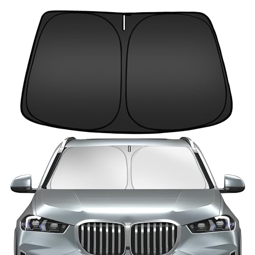 ARISMOTOR Windshield Sun Shade for BMW X5 2019-2025 2026 Custom Fit Foldable Front Window Sunshade Sun Visor Protector Block UV Rays Keep Your Car Cooler