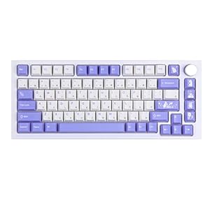 EPOMAKER Bunny 134 Keys Cherry Profile PBT Dye Sublimation Keycaps Set for Mechanical Gaming Keyboard, Compatible with Cherry Gateron Kailh Otemu MX Structure (Cherry Profile, Bunny)