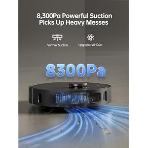 DREAME X30 Ultra Robot Vacuum and Mop Combo Extendable Liftable Mop 75Days Self Emptying Robot Vacuum 260Mins Runtime 8300 Pa Suction 140F Self Cleaning Auto Drying Mop