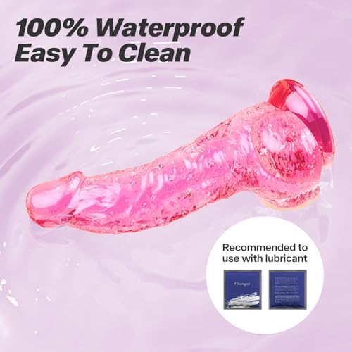 Realistic Anal Dildo, 6.7 Inch Soft Pink Dildo — 사진 7