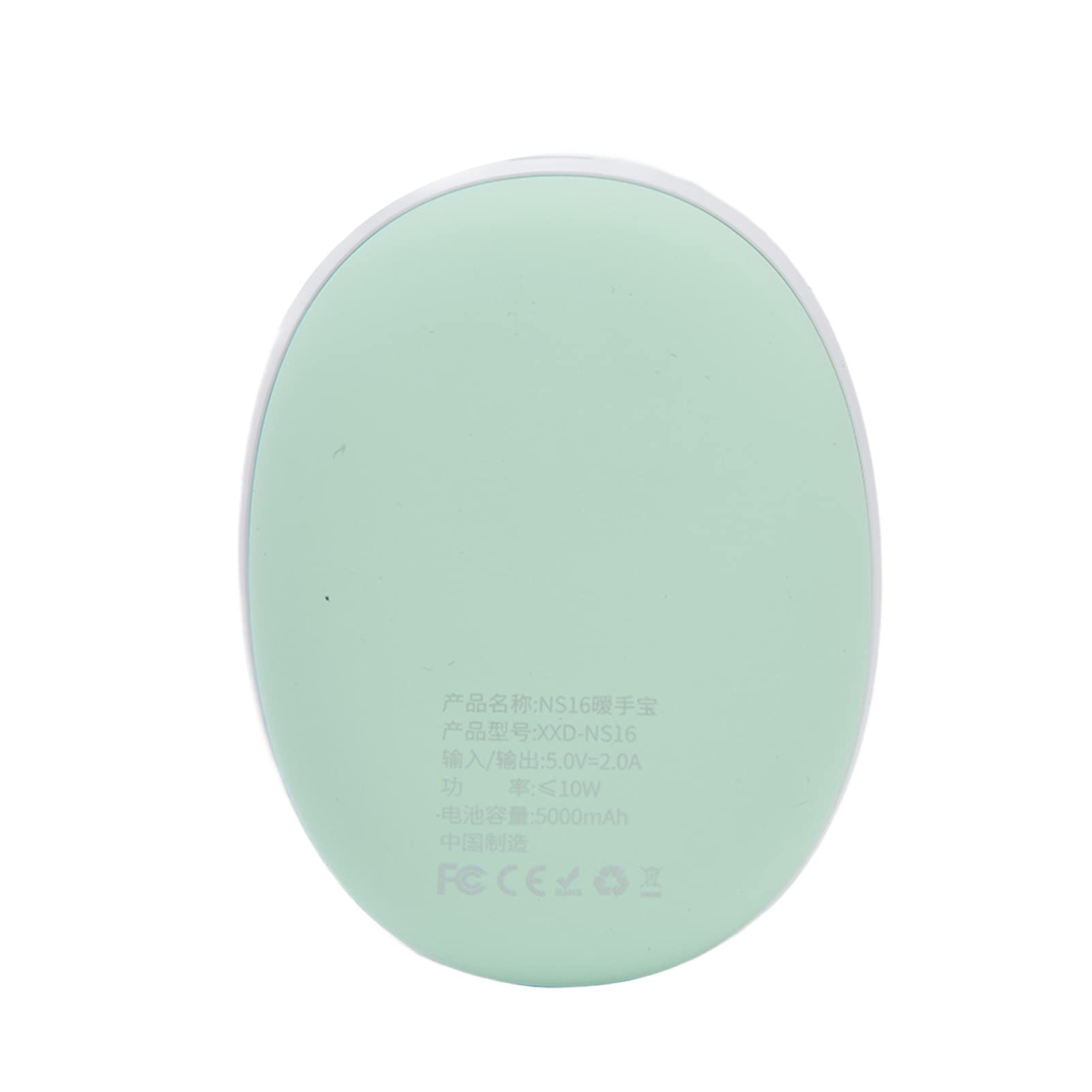 lyrlody Scaldamani USB Ricaricabile Scaldamani Elettrico in Silicone ABS 5000mAh Riscaldamento Bifacciale da 113F a 131F Display Digitale per Viaggi in Ufficio per Uso Esterno