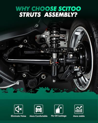 Image of SCITOO Front and Rear Strut Assembly 4PCS for Hyundai Accent