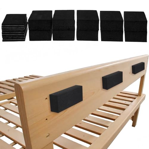 Lot de 23 entretoises murales en mousse EVA, protection murale, tête de lit, butée de porte, pour lit, armoire, canapé, autocollant noir