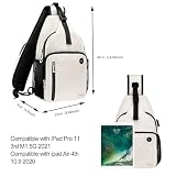 MOSISO Torba na ramię, plecak na ramię crossbody, podróżny plecak turystyczny, torba na klatkę piersiową z przednią kwadratową kieszenią i portem ładowania USB