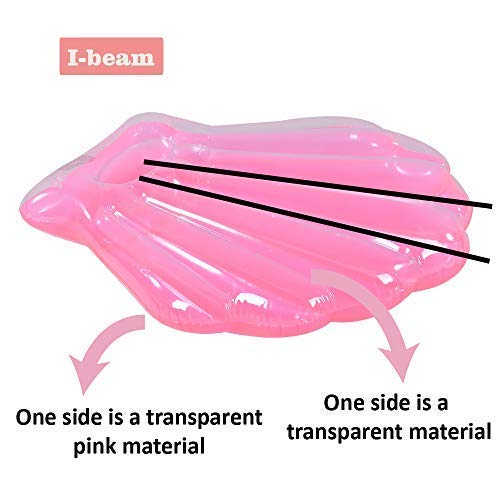 Seashell Pool Float 2 Pack, Summer Fun Inflatable Seashell Float For Kids, Pink Seashell Pool Or Beach Toys Of 42 Inches #TOP6
