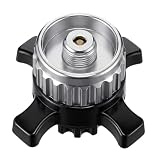 Gaskartuschen Adapter kompatibel mit Campingaz CV Easy Clic auf EN417 Schraubventil,Gasadapter für Campingkocher, Messing & Aluminium Legierung, Leak-Proof Gaskartuschen Adapter für Camping Outdoor