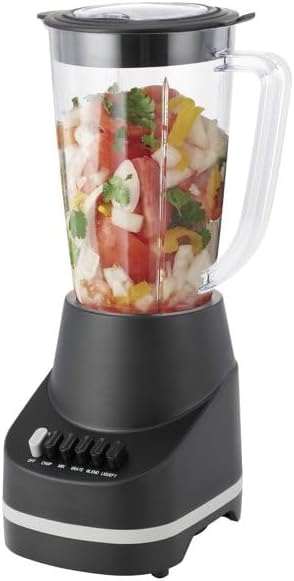 6 Speed Blender with 48 Ounce Jar, 500 Watt, Black, Blade Material: 4 point, 301 Stainless Steel