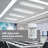 6 Stück Starter, Leuchtstoffröhren-Starter FS-U, 4-65 W, 220-240 V, Zuverlässige Zündstarter für Einzelschaltkreise von Leuchtstofflampen, Sicher Effizient für UV Streifenlampenhalter[Energieklasse G]