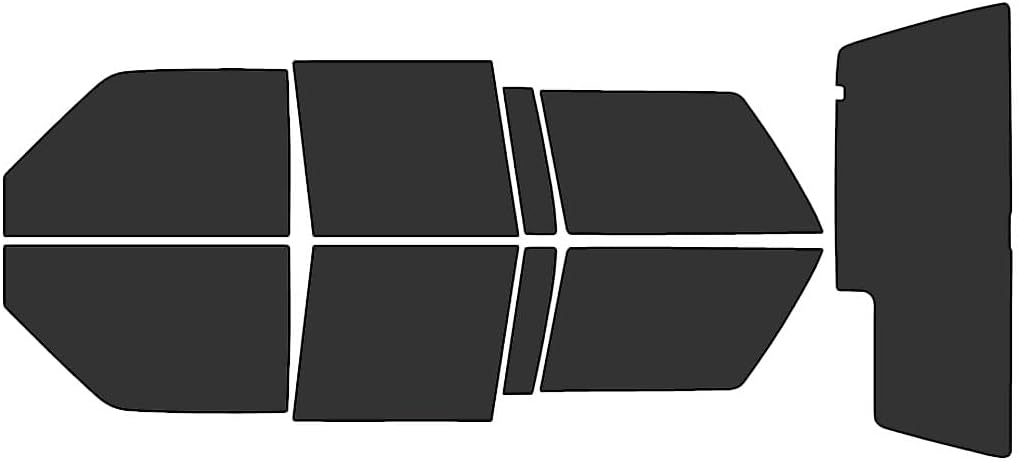 Rvinyl Window Tint Kit Compatible with Chevrolet S-10 Blazer 1991-1994 4 Door - Black 20% - Single Ply No Bubble Film - Do it Yourself Vehicle Complete Precut Kit