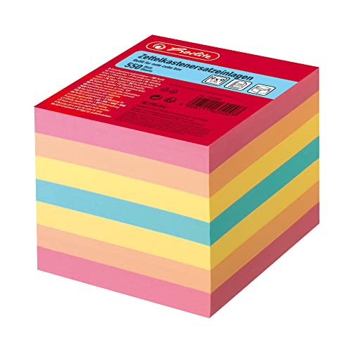 Herlitz Zettelkastenersatzeinlage 9 x 9 cm (farbig sortiert)
