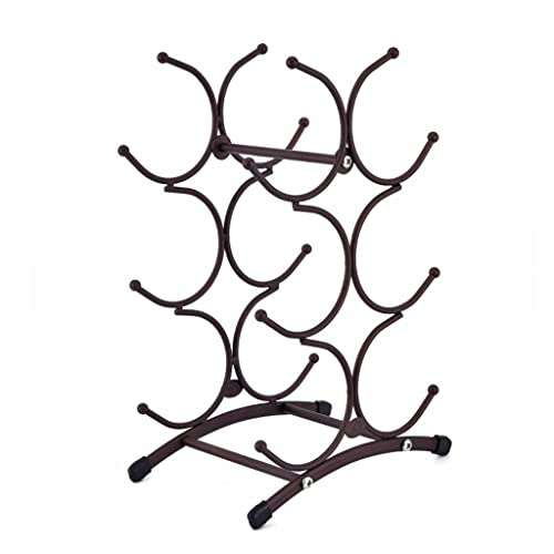 Soporte para 6 botellas de vino, metálico miniatura 1