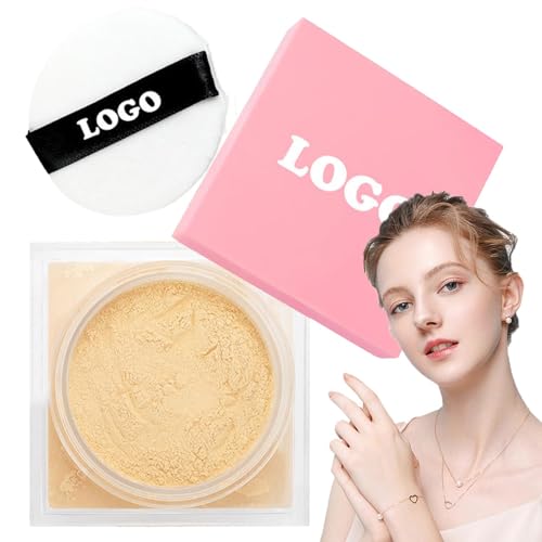 jamgeery Poudre de maquillage libre, poudre libre compacte - Poudre compacte haute définition pour le visage à couverture complète,Réglage de la poudre de maquillage pour les déplacements quotidiens