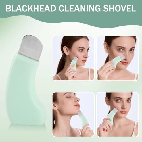 Image of MAYCREATE 3-in-1 Blackhead Remover Tool, Blackhead Scraper with Double-Sided Silicone Face Cleansing Brush, Deep Pore Cleaner for Nose, Chin & Facial Exfoliation