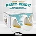 Fairly Odd Novelties Ceramic Urinal Shot Glasses, Set of 2, 1.5oz - Perfect Gag, White Elephant, Novelty Party Gift
