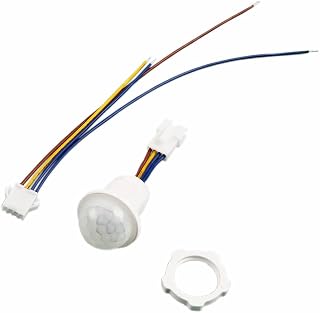 220V PIR Hareket Sensörü 25cm Kablolu Led Lamba Tavan Işık Merdiven Otomatik Armatür Projektör Koridor Otopark Dolap Aydınlatması Gece Gündüz Algılama