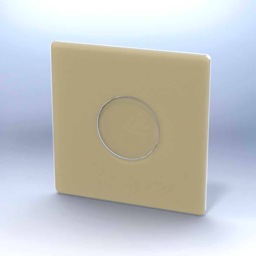 Maple Skyline Premium Magnetic Wall Mounting Plate for Tapo S200B and S200D Smart Buttons [Plain, Ivory]