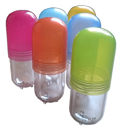 Kunststoff Aufbewahrungsbox Kapsel, 6 Farben zur Wahl, 12cm, z.B. für Geocaching (rot)