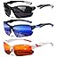 3pack-black White+white Frame Red Mirror+dark Blue