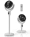 Pro Breeze® AirFlo 43" Standing Fan – Quiet 29dB Silent Fan, Electric Pedestal Fan with Remote Control, 9H Energy-Saving Timer, 4 Modes, 9 Speeds, Adjustable Height Fans for Bedroom & Home