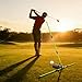 LipLopBest Golf Alignment Stick Trainer with Adjustable Swing Plane Guide, Full Swing Correction Training Aid for Men Women Beginners, Indoor Outdoor Golf Practice Tool
