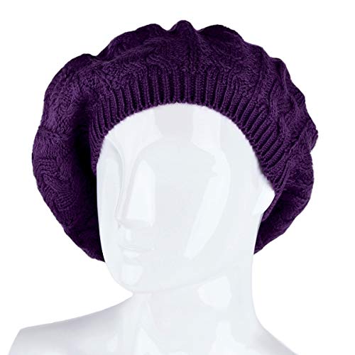 Image of Nollia Soft Knit Solid Color Beanie, Chic, and Lightweight Crochet Knitted Style Beanie Hat for Women, One Size Slouchy Hat