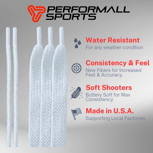 image for Performall Sports Dyna Lacrosse Mesh Full Stringing Kit White 33 inch 