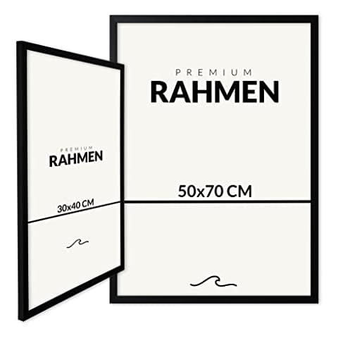 Lanaii Bilderrahmen 50x70 - Moderner Posterrahmen aus MDF Holz Cover