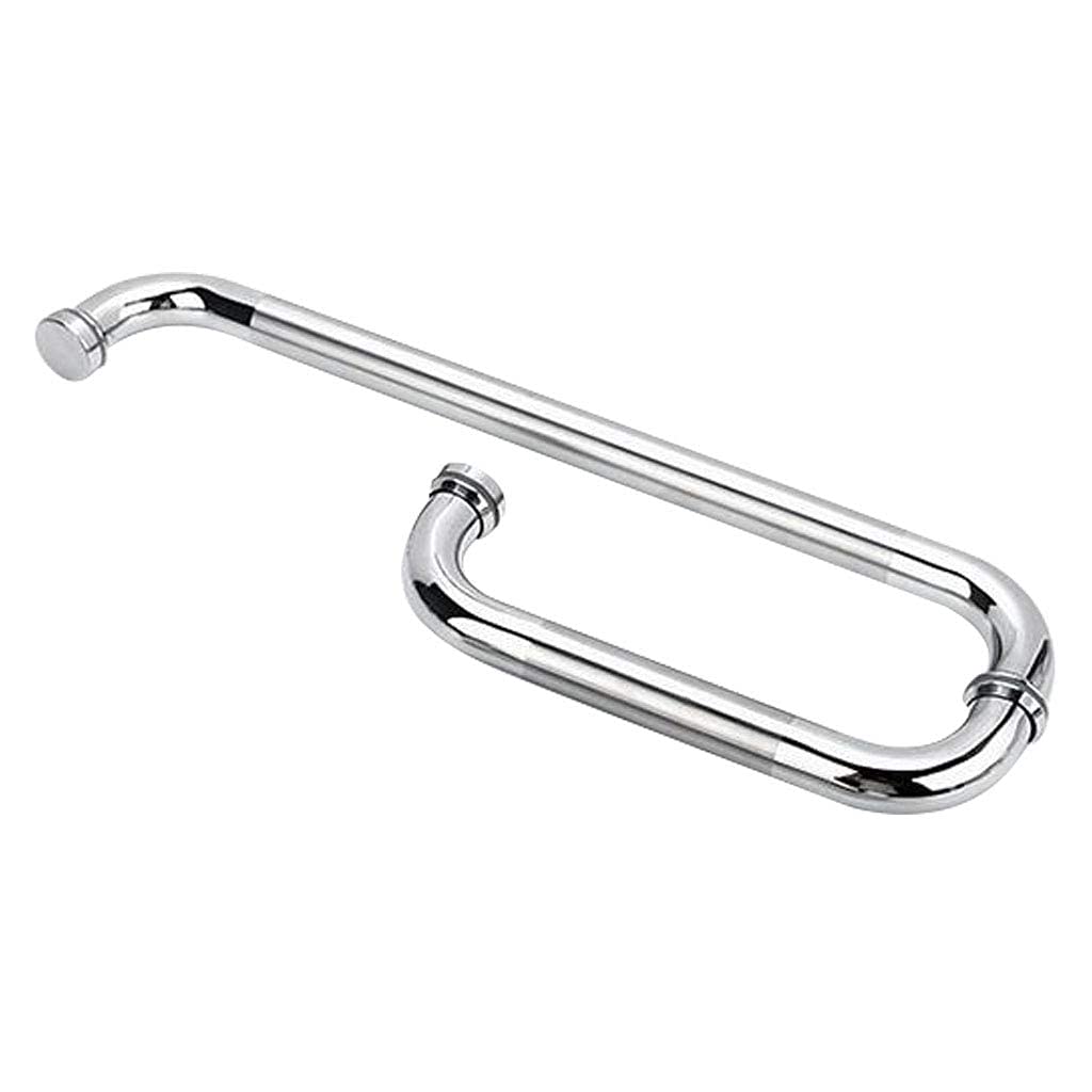 Poignée de porte coulissante en acier inoxydable L 42 cm pour salle de bain