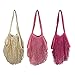 Botanical Dyed Reusable Market Mesh Bag, Plant Dyed Non Toxic (8 bundle deal (all colors))