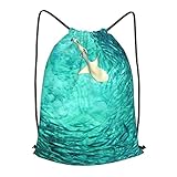 Materiale di alta qualità: il nostro zaino con coulisse è realizzato in tessuto di poliestere con caratteristiche impermeabili, resistenti all'usura e durevoli. Quindi puoi indossarlo come borsa quotidiana in qualsiasi momento e ovunque.