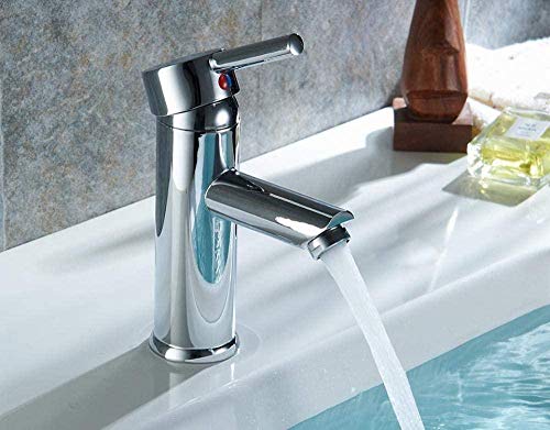 Robinet robinet d'argent mitigeur cascade eau chaude froide pour meuble vasque