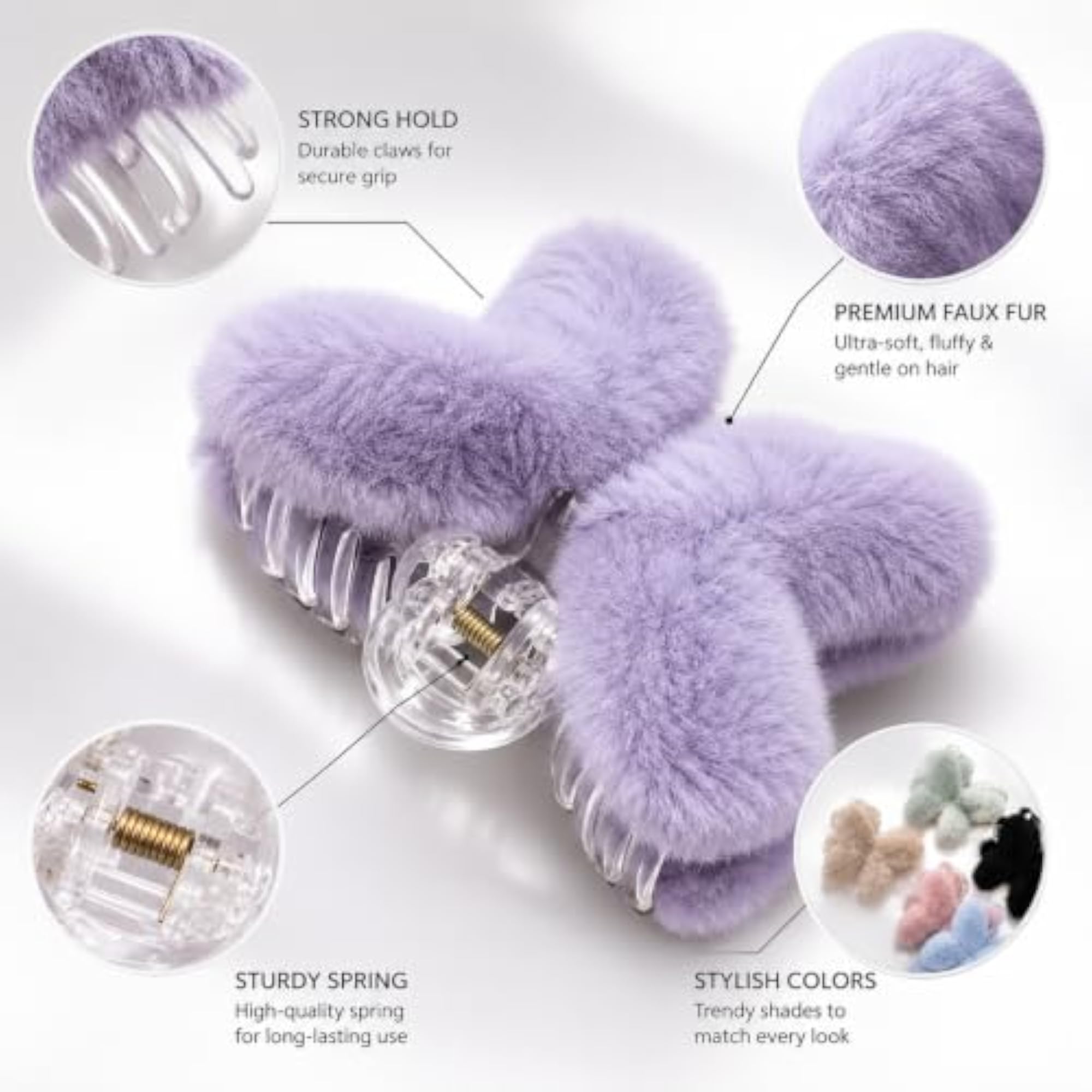 DaaKing Butterfly Hair Claw Clip for Women